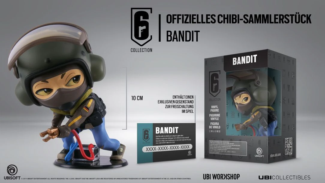 Ubisoft Six Collection 3 - Bandit 10cm Vinyl Figur 1 Ubisoft Six Collection 3 - Bandit 10cm Vinyl Figur