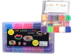 Diverse DIY Loom Bands - L Starter-Boxset 3000 Bänder