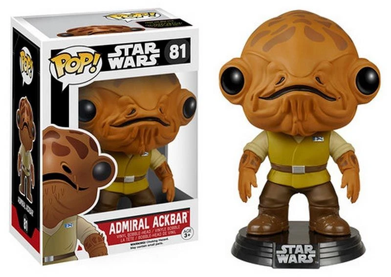 FUNKO POP! - Star Wars Episode 7 - Admiral Ackbar Figur 1 FUNKO POP! - Star Wars Episode 7 - Admiral Ackbar Figur