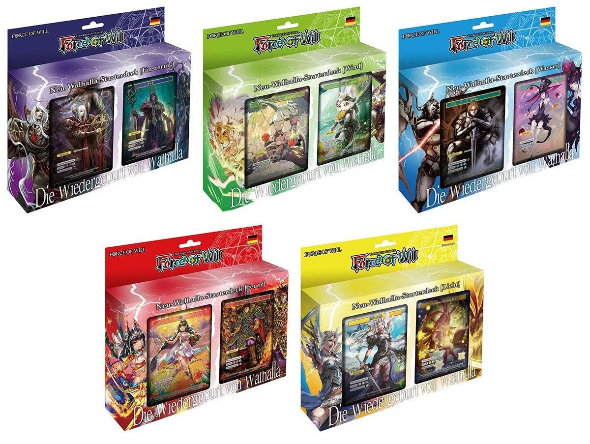 Diverse Force Of Will - Wiedergeburt Von Walhalla - Starter 5er Set (DE) 1 Diverse Force Of Will - Wiedergeburt Von Walhalla - Starter 5er Set (DE)