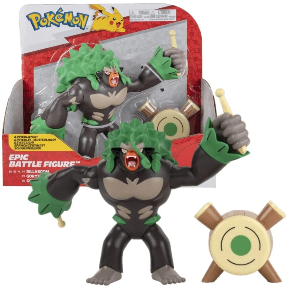 Pokémon - Gortrom/Rillaboom - Epic Battle Actionfigur 2 Pokémon - Gortrom/Rillaboom - Epic Battle Actionfigur – Bild 2