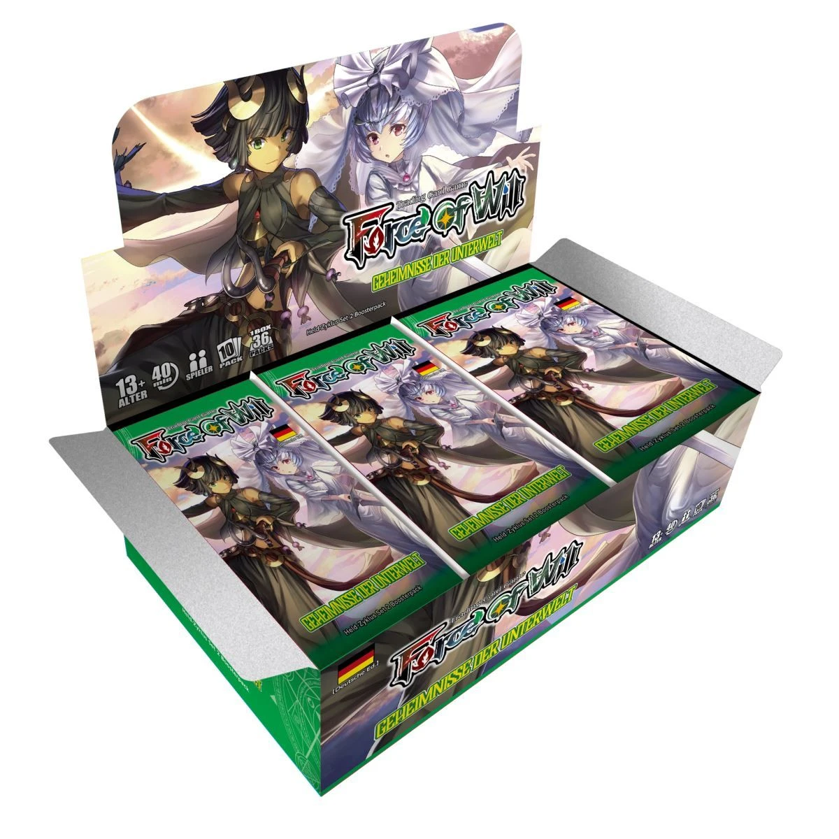 Diverse Force Of Will - Geheimnisse Der Unterwelt - Booster Display (DE) 1 Diverse Force Of Will - Geheimnisse Der Unterwelt - Booster Display (DE)