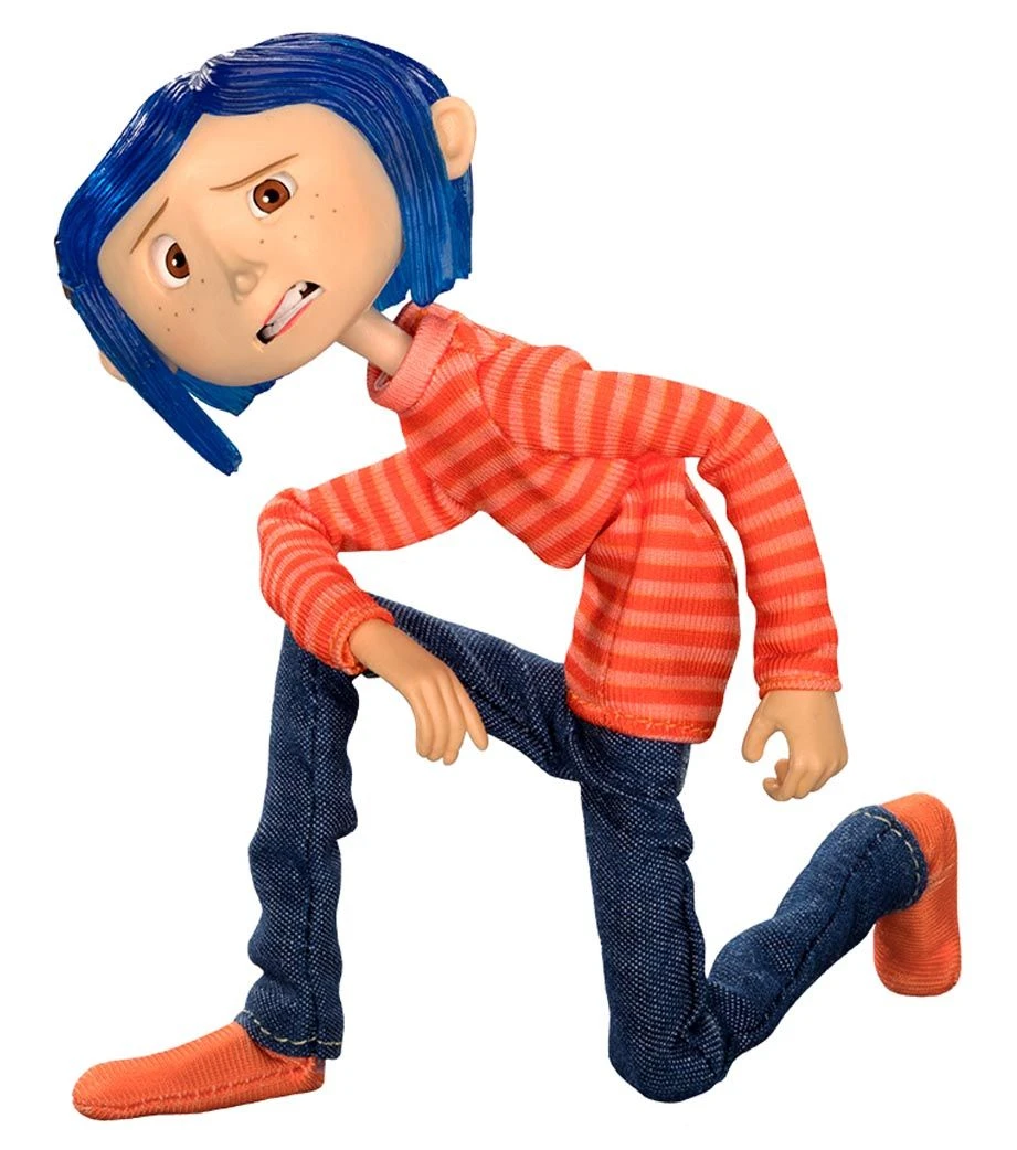NECA Coraline Articulated Figur - Coraline In Striped Shirt And Jeans 1 NECA Coraline Articulated Figur - Coraline In Striped Shirt And Jeans