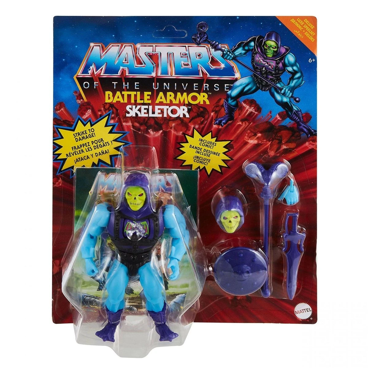 MATTEL Masters Of The Universe - Battle Armor Skeletor Actionfigur 6 MATTEL Masters Of The Universe - Battle Armor Skeletor Actionfigur – Bild 6